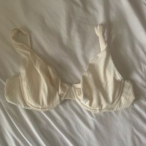 Abercrombie & Fitch White Swimsuit Bikini Top